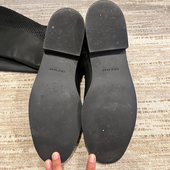 Black Leather Cole Haan Boots - Picture 4 of 5